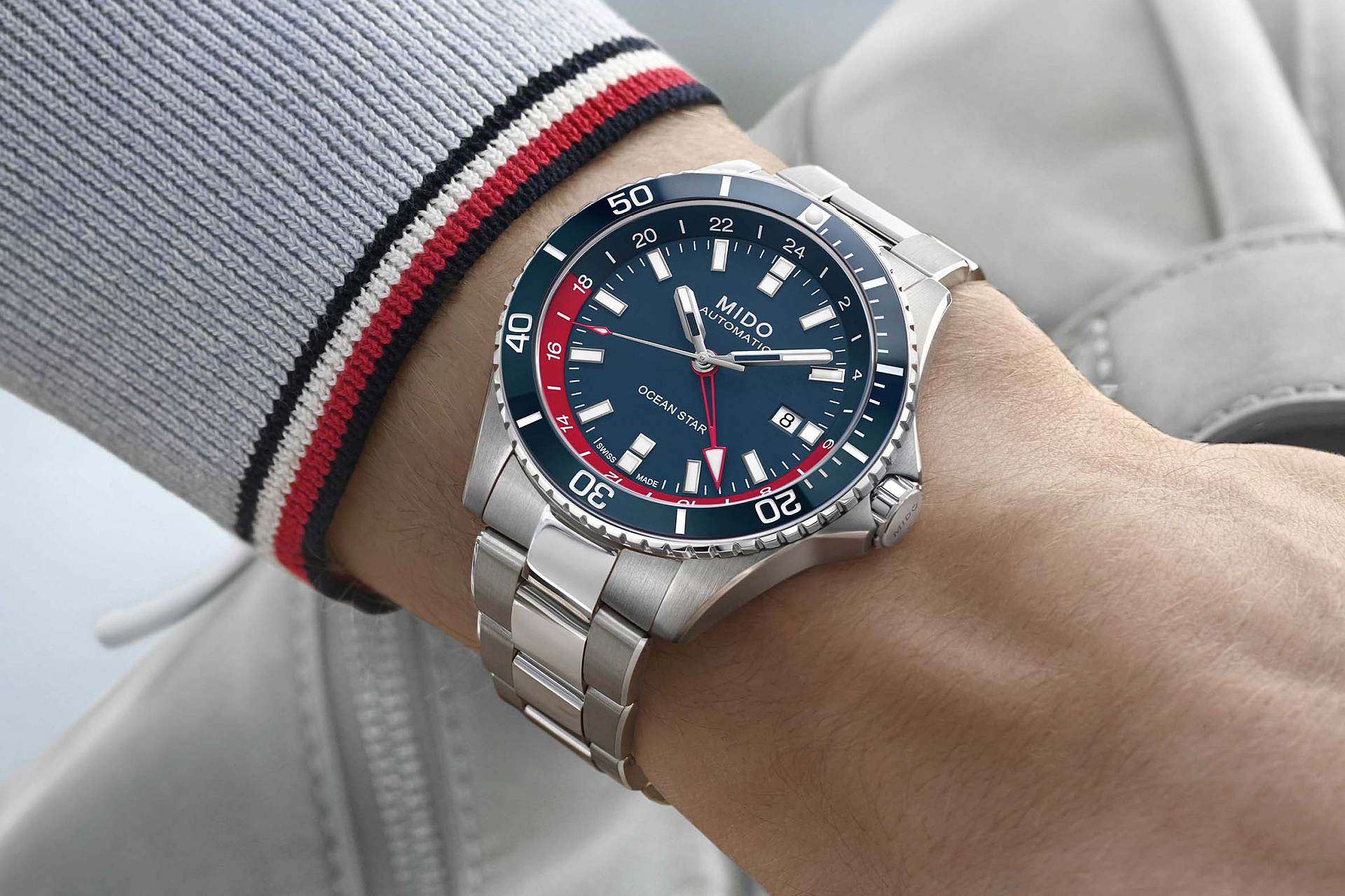 MIDO 美度錶 Ocean Star GMT 海洋之星雙時區腕錶特別版直營店首賣，嶄新配色上場