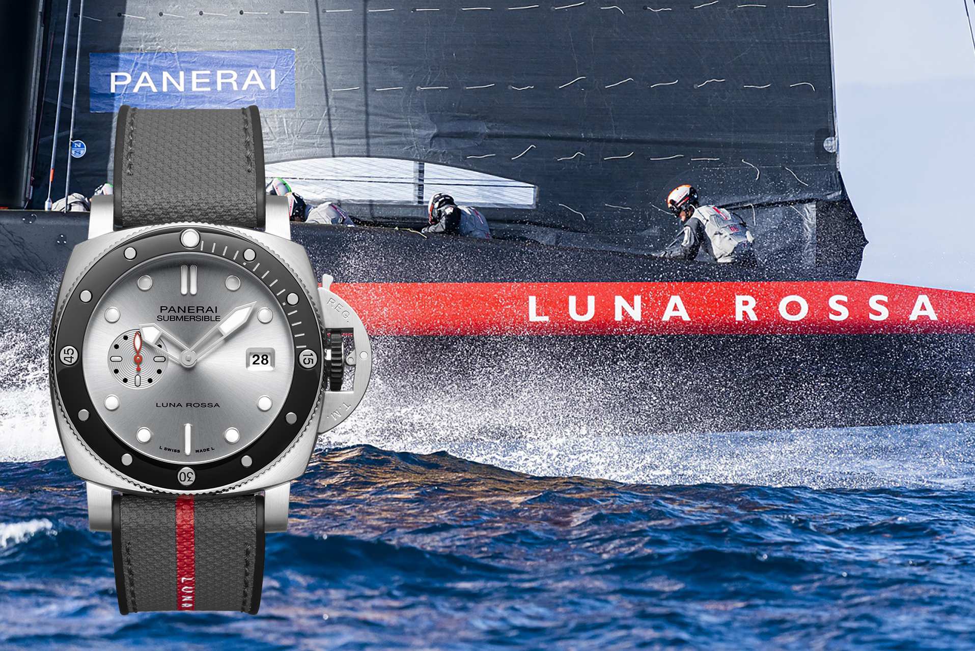 Ԭwצ|ɡAKǮX Submersible QuarantaQuattro Luna Rossaq